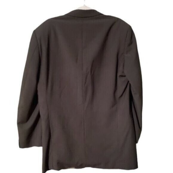 Hugo Boss Wool Stretch Suit Jacket 42L Sports Coat Blazer Grey Formal Career - Picture 2 of 11